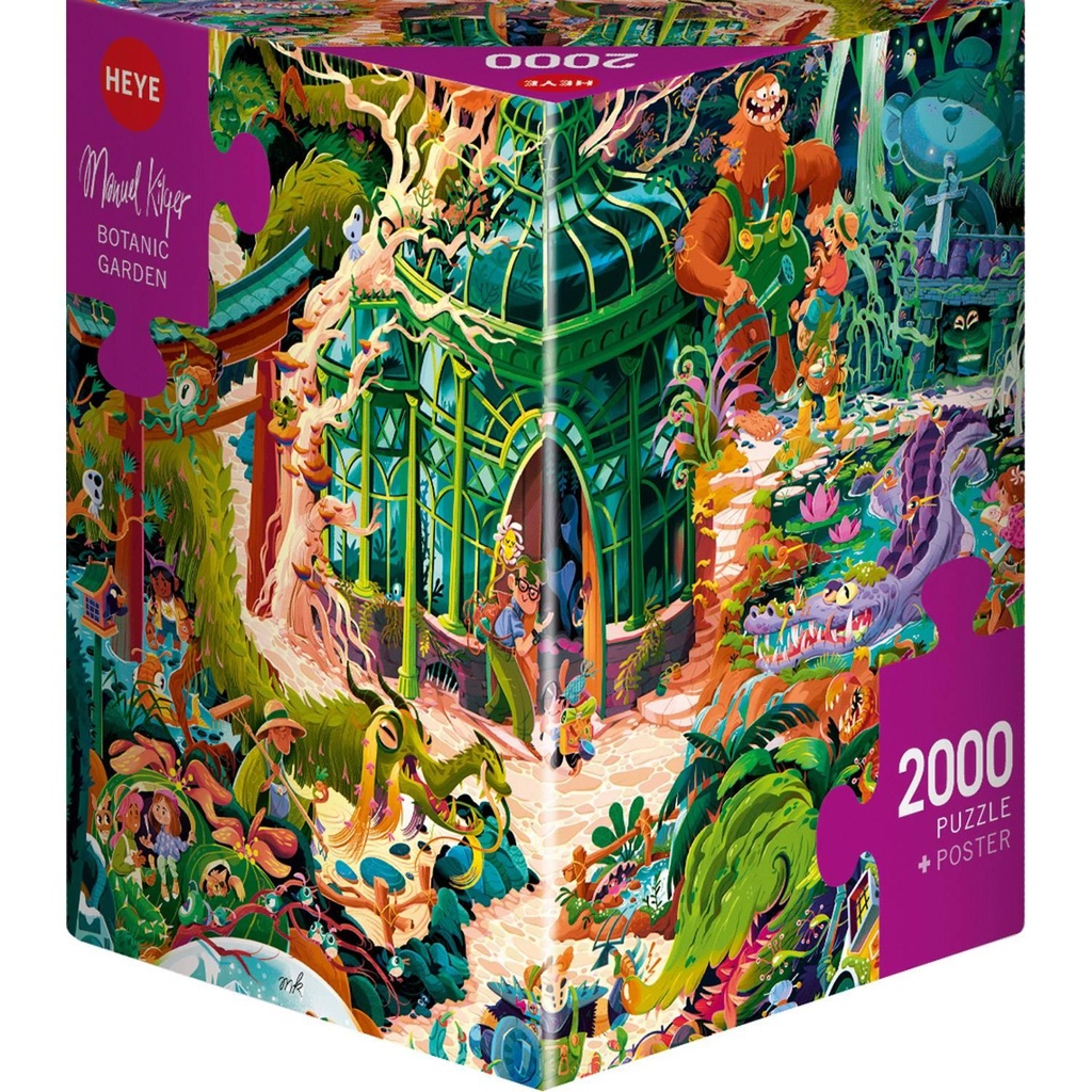 Jigsaw Puzzle: HEYE - Triangle: Kilger, Botanic Garden (2000 Pieces)