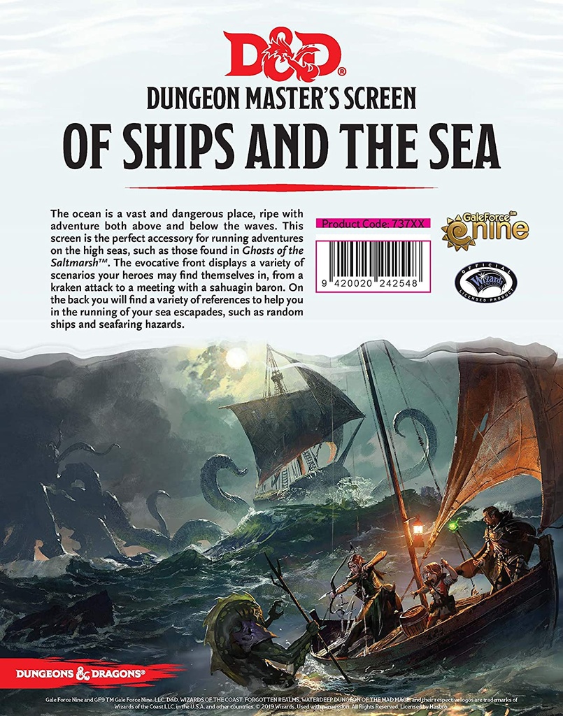 D&D RPG: Of Ships & The Sea - DM Screen
