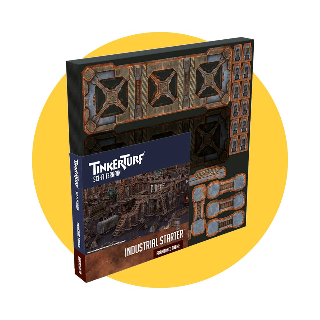 TinkerTurf Sci-Fi - Industrial Starter Set - Abandoned Theme