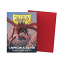 Sleeves: Dragon Shield - Standard - Dual Matte (x100) - Crimson & Silver