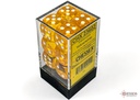 Dice: Chessex - Translucent - 16mm D6 (x12) - Yellow/White