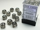 Dice: Chessex - Translucent - 12mm D6 (x36) - Smoke/white