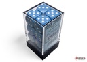 Dice: Chessex - Opaque - 16mm D6 (x12) - Light Blue/white