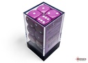 Dice: Chessex - Opaque - 16mm D6 (x12) - Light Purple/white