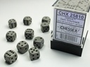 Dice: Chessex - Opaque - 12mm D6 (x36) - Dark Grey/black