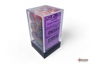 Dice: Chessex - Gemini - 16mm D6 (x12) - Purple-Red/gold