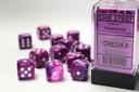 Dice: Chessex - Festive - 16mm D6 (x12) - Violet/white