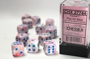 Dice: Chessex - Festive - 16mm D6 (x12) - Pop Art/blue