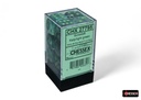 Dice: Chessex - Borealis, Luminary - 16mm D6 (x12) - Kelp/light green