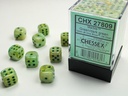 Dice: Chessex - Marble - 12mm D6 (x36) - Green/dark green