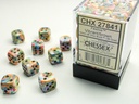 Dice: Chessex - Festive - 12mm D6 (x36) - Vibrant/brown