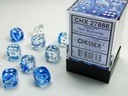 Dice: Chessex - Nebula - 12mm D6 (x36) - Dark Blue/white