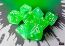 Dice: Chessex - Lab Dice 9 - Nebula - Gelatinous/White