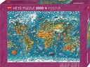 Jigsaw Puzzle: HEYE - Map Art: Miniature World (2000 Pieces) (Damaged)